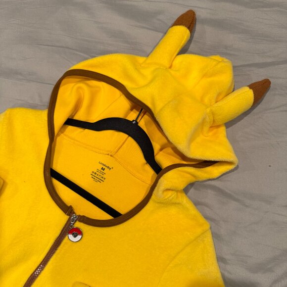 LittleForBig Pikachu Pokemon Cosplay Bodysuit – Size M – Super Soft Fleece - Picture 3 of 6
